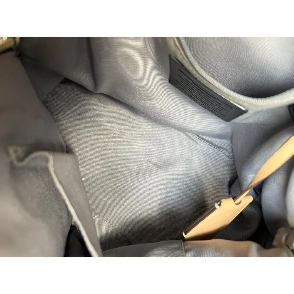 Coach Peyton Saffiano Leather Cora Domed Satchel